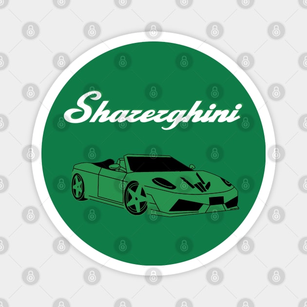 sharerghini cabriolet Magnet by NewMerch